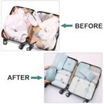 AiQInu Set of 8 Travel Storage Organizers, Packing Cubes Organizer, Toilet, Clothes, Shoes, Cosmetic Bags for Travel and Luggage Bags - Image 7