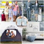 AiQInu Set of 8 Travel Storage Organizers, Packing Cubes Organizer, Toilet, Clothes, Shoes, Cosmetic Bags for Travel and Luggage Bags - Image 9