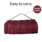 Kuber Industries Pack of 3 Upto 5 Pair Foldable Shoe Organiser Cover for Travel | Hanging Sandal/Shoes Packing Pouch & Storage Bag with Zip | Maroon - Image 7