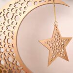 Curious Button Eid Decor Ramadan Moon Wooden Sign (12 Inch) Islamic Wall Art for Ramadan Kareem & ramadan decorations for home,Ramadan Mubarak Moon Sign & Eid Decoration ramadan table decor,islamic wall decor items - Image 4