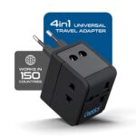 Ceptics Universal Travel Adapter with 2 USB Ports - 3 in 1 International Plug for Cell Phones, Tablets, Camera - for US, Europe, UK & More - Image 4