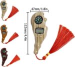Digital Tally Counter with Compass and Scroll Roller, Handheld Finger Counter with Display and Reset Button, Wooden Finish Design with Tassel - Image 3