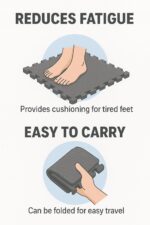 EVA Interlocking Floor Mat for Kids Play, Gym Exercise, Prayer Room | Soft Cushion, Water Resistant, Non-Slip, Portable Multipurpose Foam Puzzle Tiles (30x30 cm, 10 Pieces) - Image 5