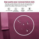 Travel Duffel Bag Backpack for Women Sport Duffle Carry on Bag Waterproof with Shoes Compartment Small Weekender Bag for Gym Yoga Swimming Sport Hiking Dance, Medium, Travel Backpacks (Maroon) - Image 6