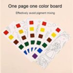 Cute Little Bunny Watercolor Coloring Book for Kids Luxury Magic Watercolor Painting Book for Kids with Built-In Rainbow Paint Palette and Water Brush, Reusable Cartoon Art Activity Drawing Pad for Boys Girls. - Image 3