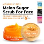 Mintree Certified Organic Face Scrub for Tan Removal & Soft-Smooth-Glowing Skin. Infused with Musk Melon, Matcha Tea, Hyaluronic Acid. Dermatologist Recommended For All Skin Types & Daily Use - Image 3