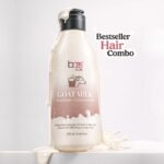 Baes Club's Goat Milk 2-in-1 Shampoo + Conditioner – Goat Milk & Hydrolyzed Milk Protein Hair Cleanser for Soft, Smooth & Voluminous Hair (250 ml) - Image 3