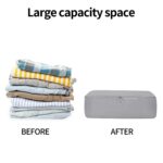 6 Set Compression Packing Cubes & Bags for Travel, Lightweight Travel Essentials, Luggage Organizers for Clothes, Shoes, Electronics, Cosmetics & Toiletries (Grey) - Image 8