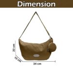 FunBlast Half Moon Bags for Women and Men - Slim & Stylish with Luxury Fabric and Zippers - Side Sling Bag & Waist Bag with Coin Pouch for Men & Women, Unisex Shoulder Crossbody Bags - Image 4