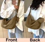 FunBlast Half Moon Bags for Women and Men - Slim & Stylish with Luxury Fabric and Zippers - Side Sling Bag & Waist Bag with Coin Pouch for Men & Women, Unisex Shoulder Crossbody Bags - Image 6