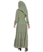 Chun work Burqa for women suitable up to 65kg body weight made by Firdous Fabric chest 44 inches and it is 56 inches long burkha for women and girls. - Image 4