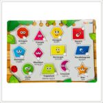 Geometric Shapes and Colors Wooden Puzzle Board Toys for Boys and Girls | Color Shape Matching Board Game Preschool Educational Learning Toy for Kids Montessori Brain Teaser Puzzle Board - Image 3