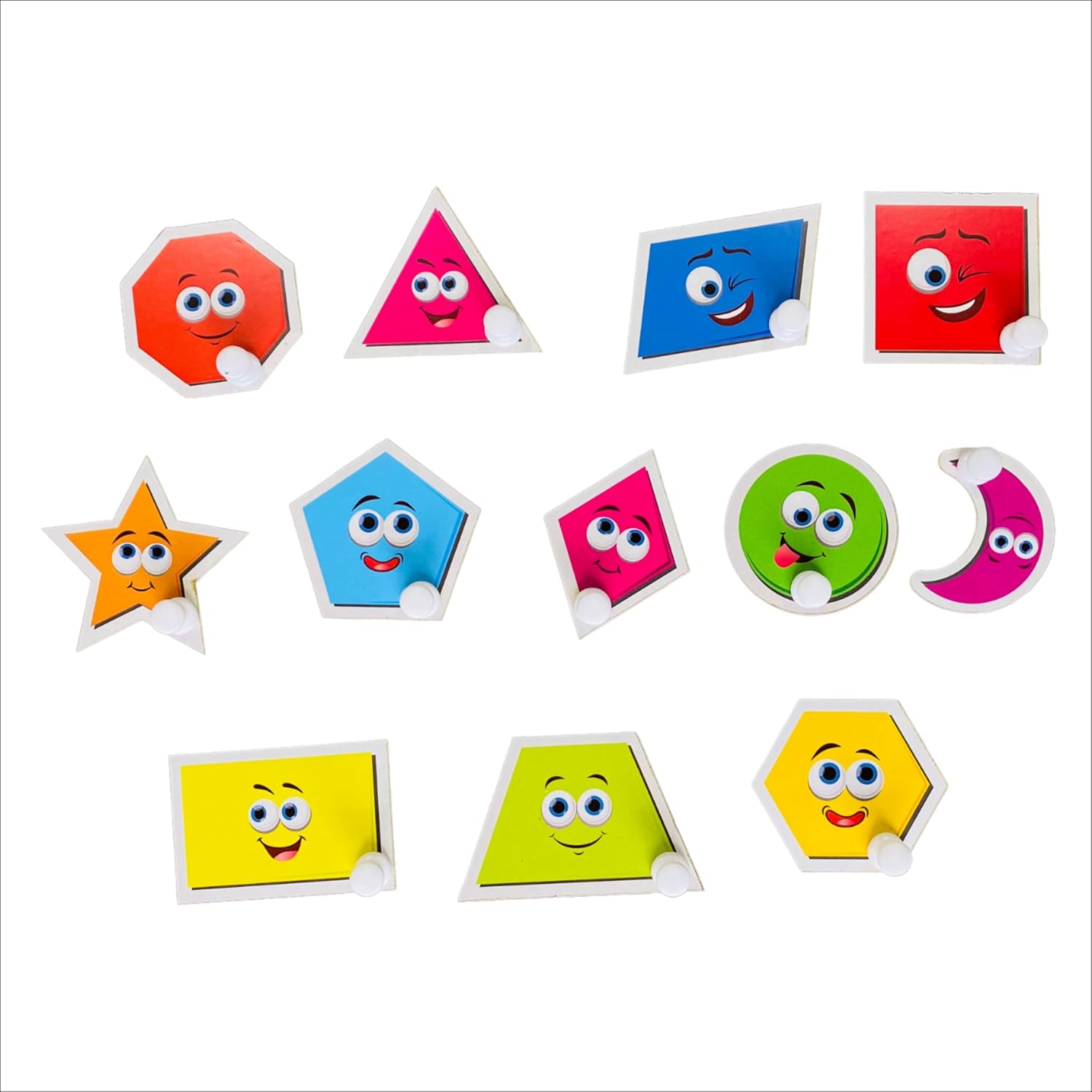 Geometric Shapes and Colors Wooden Puzzle Board Toys for Boys and Girls | Color Shape Matching Board Game Preschool Educational Learning Toy for Kids Montessori Brain Teaser Puzzle Board - Image 6
