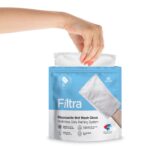 FILTRA® Disposable Wet Wash Mitts for Full Body Cleansing | Pre-Moistened Bed Bath Essentials | No-Rinse Personal Hygiene Bathing Mittens | Soft & Gentle Skin Care | Re-Sealable Zip Lock Pouch, Pack of 10 (10 count (Pack of 1)) - Image 7