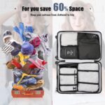 UCRAVO 7 Set Travel Packing Organizers for Save Space, Packing Cubes Luggage Organizers with Find Easily, Durable Travel Accessories Luggage Organizers with Upgraded Nylon Fabric (Black) - Image 6