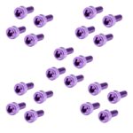 20x Aluminum Alloy Bike Water Bottle Cage Bolts Holder Socket Screws Purple| Sports Equipment | Outdoor Sports Gear | Exercise Gear - Image 4