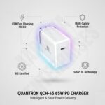 65W PD Fast Charger | Universal Type-C Adapter | Supports All Charging Protocols | Fireproof, Overload & Heat Protection | Cable Included - Image 5