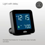 Braun Plastic Digital Alarm Clock with Snooze, Negative LCD Display, Quick Set, Crescendo beep Alarm in Black, Model BC09B - Image 4