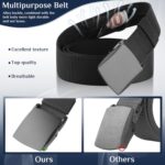 Travel Money Belt for Men Women Hidden Zipper Pocket Anti Theft Security Nylon Webbing Belt with Sturdy Alloy Buckle Adjustable Tactical Waist Belt for Cash Storage Travel Safely Hiking Everyday Use - Image 8