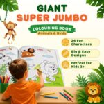Super Jumbo Colouring Book (Animals & Birds) - Image 3