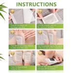 Detox Foot Pads - Ginger & Salt Adhesive Patches for Foot Care, Body Cleansing, Pain Relief, Relieve Stress, Relaxation | Organic Natural ingredients (Pack of 2 (20 Pads)) - Image 5
