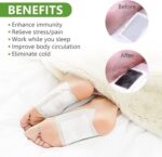 Detox Foot Pads - Ginger & Salt Adhesive Patches for Foot Care, Body Cleansing, Pain Relief, Relieve Stress, Relaxation | Organic Natural ingredients (Pack of 2 (20 Pads)) - Image 6