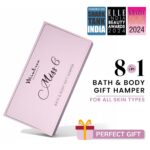Mintree 8 in 1 Bath and Body Care Gift Set with Body Wash, Lotion, Scrub, Bathing Bar, Hand Cream, Shimmer Elixir, Shampoo and Conditioner For Women | All Skin Types | Suitable for Birthday, Anniversary Gifting and every special occasion - Image 4