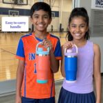 Axis Tumbler 750ml for School | Stainless Steel 304 | BPA Free, Leakproof, Non-Toxic Water Bottle for School |Strawless Design (Coral - Aqua) - Image 6