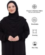 Prien Prayer Dress For Women, Cotton Muslim Abaya, Soft Hijab, Elegant Turkish Islamic Wear For Eid, Ramadan, Umrah, Hajj - Image 7