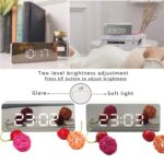 Digital Smart Mirror Alarm Clock with Sensor, Date & Temperature Display - Perfect for Office, Home, Bedroom & Travel - Sleek Desk Clock for Students & Professionals. - Image 4