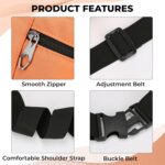 Kraptick Waist Bag, Fanny Pack & Crossbody Bag for Travel, Running, Hiking & Gym | Waterproof & Lightweight Bag | Adjustable Money Belt & Waist Pouch for Men & Women (Orange) - Image 3