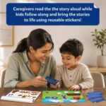 Skillmatics Activity Kit - Creative Storytelling & Skill Building with 150+ Reusable Stickers, Educational, Mess-Free Fun, Preschool & Kindergarten Toy, Gifts for Kids Ages 3, 4, 5, 6, 7 - Image 5
