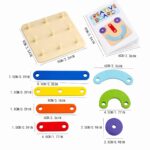 Wooden Creative Pattern Puzzle Board for Kids | Shape Matching & Collage Learning Toy with 100+ Design Combinations | Montessori Educational Brain Development Toy for Boys & Girls Age 3+ Years - Image 5