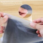 Pristu Polyethylene 5Pcs Transparent Packing Bags for Travelling,Shoes Storage Bag for Travel Organizer,Travelling, Zip Bags for Clothes, Cosmetic,Zip Lock Bag with Air Vent Hole (1 Set) - Image 7