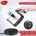 Pigeon Kessel Multipurpose Kettle 600 Watt, 1.2 L with Stainless Steel Body & 2 Slice Auto Pop up Toaster. A Smart Bread Toaster for Your Home (750 Watt) - Image 5