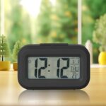 Digital Kitchen Timer Digital Alarm Clock with Large Led Display Snooze Function Temperature & Date Display Battery Operated Portable Desk Clock for Bedroom Kids Travel Auto Night Light (Black) - Image 9
