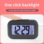 Digital Kitchen Timer Digital Alarm Clock with Large Led Display Snooze Function Temperature & Date Display Battery Operated Portable Desk Clock for Bedroom Kids Travel Auto Night Light (Black) - Image 10