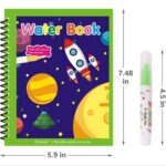 GOPIKRISHNA 4-Pack Water Magic Coloring Books with Refillable Pens - No-Mess Water Reveal Activity Book Set for Kids - Reusable & Travel-Friendly - Image 3