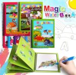 GOPIKRISHNA 4-Pack Water Magic Coloring Books with Refillable Pens - No-Mess Water Reveal Activity Book Set for Kids - Reusable & Travel-Friendly - Image 6