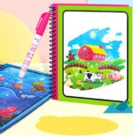 GOPIKRISHNA 4-Pack Water Magic Coloring Books with Refillable Pens - No-Mess Water Reveal Activity Book Set for Kids - Reusable & Travel-Friendly - Image 9