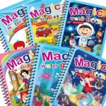 GOPIKRISHNA 4-Pack Water Magic Coloring Books with Refillable Pens - No-Mess Water Reveal Activity Book Set for Kids - Reusable & Travel-Friendly - Image 10