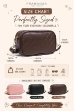 Pramadda Pure Luxury Mini Faux Leather Mobile Sling Bag for Women | Stylish Side Shoulder Crossbody Bags for Girls Daily Use | Messenger Purse with Waist Bag 2 in 1 Latest Handbags. (Mocha Brown) - Image 4