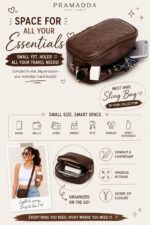 Pramadda Pure Luxury Mini Faux Leather Mobile Sling Bag for Women | Stylish Side Shoulder Crossbody Bags for Girls Daily Use | Messenger Purse with Waist Bag 2 in 1 Latest Handbags. (Mocha Brown) - Image 5