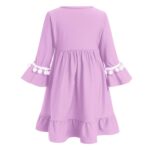 Infant Baby Girl Prayer Dress Kids Muslim Clothes for Toddler Girls Abaya with Hijab Ruffle Islamic Eid Ramadan Outfit - Image 5