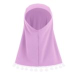 Infant Baby Girl Prayer Dress Kids Muslim Clothes for Toddler Girls Abaya with Hijab Ruffle Islamic Eid Ramadan Outfit - Image 6