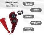 Digital Finger Tally Counter, Electronic Hand Counter with LCD Display for Prayer, Tasbeeh, Chanting, Mantra, Wood Grain Finish - Image 3