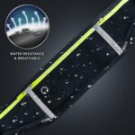 Running Waist Belt for Women & Men – Sweat Resistant Rainproof Phone Holder Waist Bag with Adjustable Strap, 3 Zipper Pockets & Headphone Hole – Sports Fitness Belt (Black) - Image 4