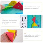 Tangram Magnetic Puzzle Book for Kids - Wooden Travel Brain Teaser Toy with Shapes, Patterns & Cards - Montessori Educational Game for Ages 3+ - Image 5