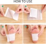 50Pcs Detox Foot Patch with Bamboo Vinegar & Ginger – Herbal Foot Pads for Sleep Support, Stress Relief, Foot Care & Relaxation, Adhesive Overnight Foot Patches for Men & Women (Pack of 5) - Image 4