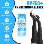 Hand Gloves for Sun Protection Arm Sleeves for Men Women, UV Sun Protection Arm Sleeves, Summer Cooling, Suitable for Cycling, Hiking, Fitness and Other Activities - Image 3